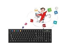 KYE 31300005400 Genius klaviatūra Smart KB-100, Juodas, USB, US