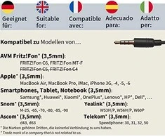 GEQUDIO Kabelis 3.5mm jack pojedynczy - kompatybilny su FritzFon C6
