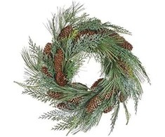 Beliani kalėdinis vainikas ASTURIA Žalias 34 cm