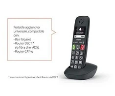 Siemens DECT E290HX telefonas juodas