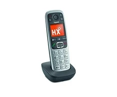 Gigaset E560HX tarptautinis ragelis su dideliu mygtuku su įkrovimo dėklu - platina