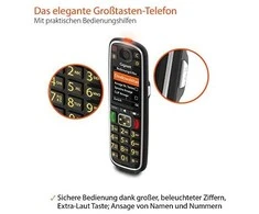 GIS Gigaset E720 Analoginio ryšio / DECT telefonas Skambintojo ID Juoda