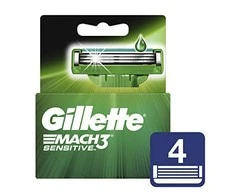 Gillette Mach3 Sensitive náhradní břity 4 ks pro muže