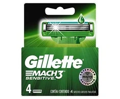 Gillette Mach3 Sensitive náhradní břity 4 ks pro muže