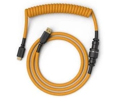 Glorious Coiled Cable susuktas klaviatūros laidas Glorious Gold, USB-C į USB-A – 1,37m, aukso spalvos