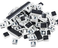 Klaviatūra Glorious Aura Keycaps - 145 Keycaps, US išdėstymas, juodos spalvos