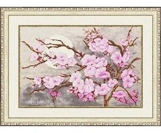 Zolotoe Runo Beldizart Ristinių siuvinėjimų rinkinys "Sakuros šaka" 26.1x39.4 cm S/MG012
