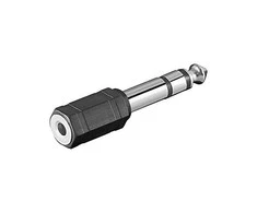 Wentronic Adapterio garso lizdas 3,5 mm – 6,35 mm lizdas, 2 kanalų „Goobay“.