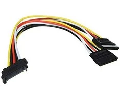 Goobay Maitinimo adapteris 15 kontaktų SATA maitinimui, 2 kietiesiems diskams, 10 cm DELTACO / SATA-15