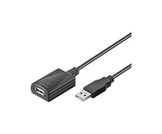 USB kabelis Goobay Active USB 2.0 prailginimo kabelis 5 m Juodas (56399)