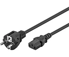 Goobay F tipas, CEE 7/7 - C13 maitinimo laidas, 3 m, juodas