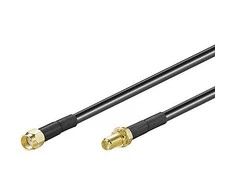 Goobay MicroConnect RP- SMA, 1m, juoda (51675)