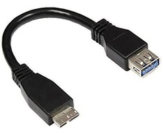Good Connections Kabelis USB 3.0 OTG (On-the-go), St. Micro B an Bu. A, schw. 0,1