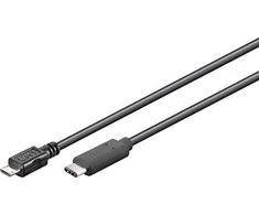 Good Connections USB kabelis Geros jungtys USB 2.0 a USB-C CU 0.5m Juodas