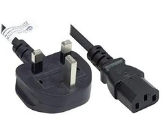 GoodConnections Geros jungtys Netzkabel UK Typ G (BS 1363) an C13, 10A, ASTA, juodas, 1,8 m