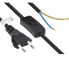 Alcasa Alcasa P0386-S015 Juodas maitinimo laidas 1,5 m C tipo maitinimo kištukas