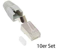 GoodConnections „Good Connections“ tinklo kištukas Cat.6A RJ45 ekranuotas Cat.7 kabelis 10x pilkas