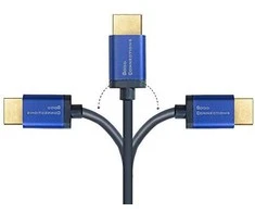 Kabelis Alcasa Alcasa 4521-SF010B kabelis HDMI 1 m HDMI Typu A (Standard) Mėlyna