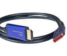 AV adapteris Alcasa 4860-SF030B kabelio adapteris 3m DisplayPort HDMI juodas, mėlynas