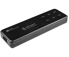 Good Connections Įkroviklis Geros jungtys Geros jungtys USB greito įkrovimo stotelė 120 vatų, 6 prievadai, pakrovėjas (juodas, PD 3.0, QC 4+, USB-C)