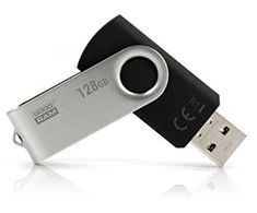 Atmintinė USB 3.2 Gen 1 GOODRAM UTS3 128GB, juoda sp.