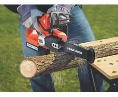 Black &amp; Decker Juodas + DECKER AKU grandininis pjūklas. 18V -