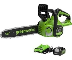 Greenworks GD24CS30K4 grandininis pjūklas 24 V su 30 cm ilgio juosta (su 4Ah akumuliatoriumi ir krovikliu)