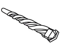Grąžtas Graphite Rinkinys Betono grąžtų rinkinys, 8 vnt. - 4, 5, 5, 6, 6, 7, 8, 10 mm