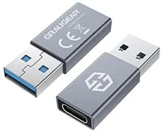 USB adapteris Graugear USB-C - USB Sidabrinis (G- AD- CTA- 10G)