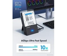 „Graugear“ kišeninis prijungimo dėklas 3,5 colio / 2,5 colio HDD / SSD diskams, USB 3.2 Gen1