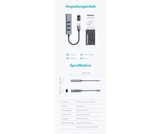 GAU GRAUGEAR G-HUB31L-A USB 3.2 Gen 1 (3.1 Gen 1) Type-A 5000 Mbit/ai