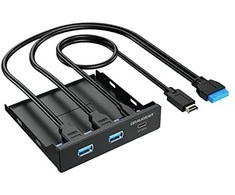 Graugear „Graugaer Pilkas Gear“ daugiafunkcis priekinis skydelis su USB šakotuvu