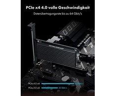Kontroler Graugear Graugear PCIe kortelė, skirta M.2 NVMe SSD į PCIe 4.0 x4