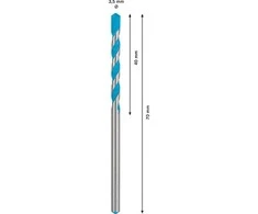 BOSCH GRĄŽTAS CYL-9 MULTICONSTRUCTION 3,5 x 40 x 70mm EXPERT