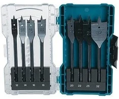 Grąžtas Makita Plunksninių medienos grąžtų rinkinys, 8 vnt (12, 14, 16, 18, 20, 22, 25, 32 mm) E-08698