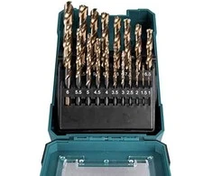Grąžtas Makita Grąžtų komplektas 19 vnt. (1-10mm) HSS-Co 5% D-67561