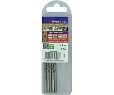 Tivoly Metalo grąžtas 4.0x75mm, "Smart Point" pakopinis antgalis - 5vnt