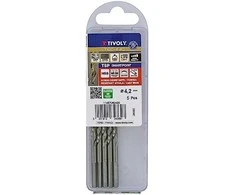 Tivoly Metalo grąžtas 4.2x75mm, "Smart Point" pakopinis antgalis - 5vnt