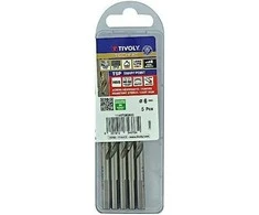 Tivoly Metalo grąžtas 6.0x93mm, "Smart Point" pakopinis antgalis - 5vnt