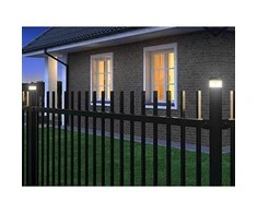Lampa „GreenBlue“ LED saulės energija varomas stulpinis šviestuvas, 80x80 mm, voko formos gaubtas, GB127