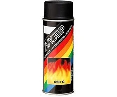 Purškiami dažai THERMO SPRAY 800°C juodi 400ml, Motip
