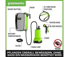 Vandens siurblys Greenworks G24SWP; 24 V (be akumuliatoriaus ir pakrovėjo)
