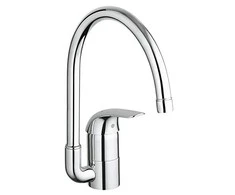 Grohe Euroeco virtuvinis maišytuvas su aukštu snapeliu.chromas
