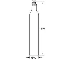 Mėlyna Starter kit 425 g CO2 bottles (4 pieces) Grohe Mėlyna