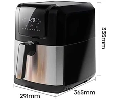 Gruzdintuvė HISENSE AirFryer 1700W 5L 8 išankstiniai nustatymai