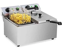 Royal Catering Gruzdintuvė dvivietis maitinimas elektrinė 230 V 2 x 3200W 2 x 8 L