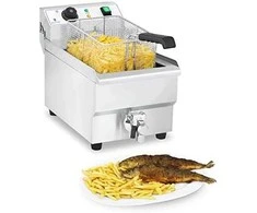 Royal Catering Profesionali maitinimo gruzdintuvė su čiaupu 230V 10L