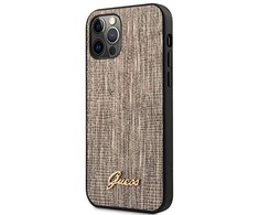 Dėklas Guess iPhone 12/12 Pro Lizard Cover Gold