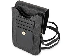 Dėklas Guess 4G Wallet Universal Case juodos spalvos