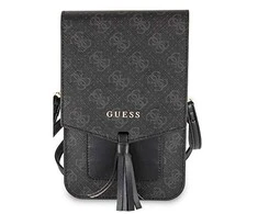 Dėklas Guess 4G Wallet Universal Case juodos spalvos